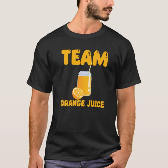 Orangar för Team Orange Juice  T Shirt (Framsida)