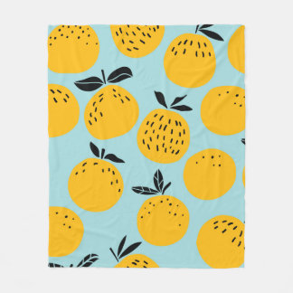 Orangar ger sömlös mönster fleecefilt