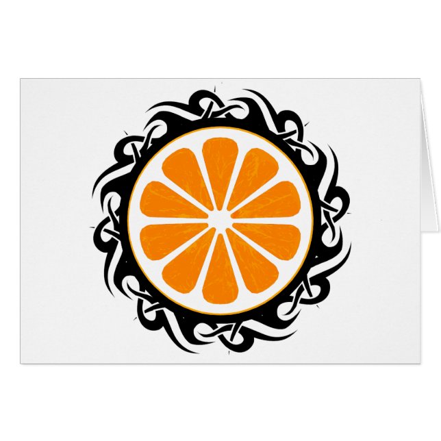 orangar. hälsningskort (Framsidan Horizontal)