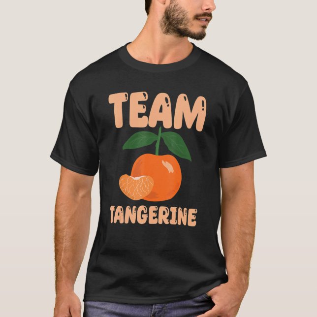 Orangar i det vackra teamet Tangerine Outfit Kärle T Shirt (Framsida)