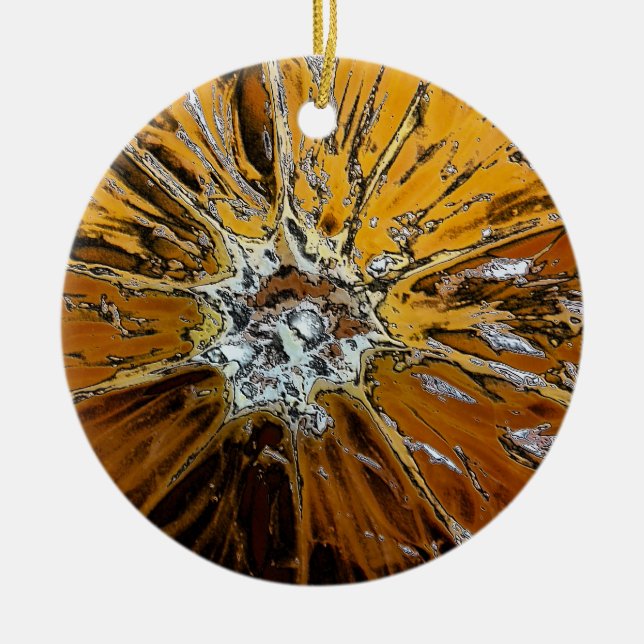 ORANGAR JULGRANSPRYDNAD KERAMIK (Framsidan)