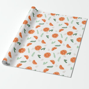 Orangar - julhelgdag som slår in papper presentpapper
