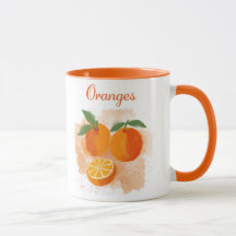 Orangar Kaffe Mugg - välj frukt