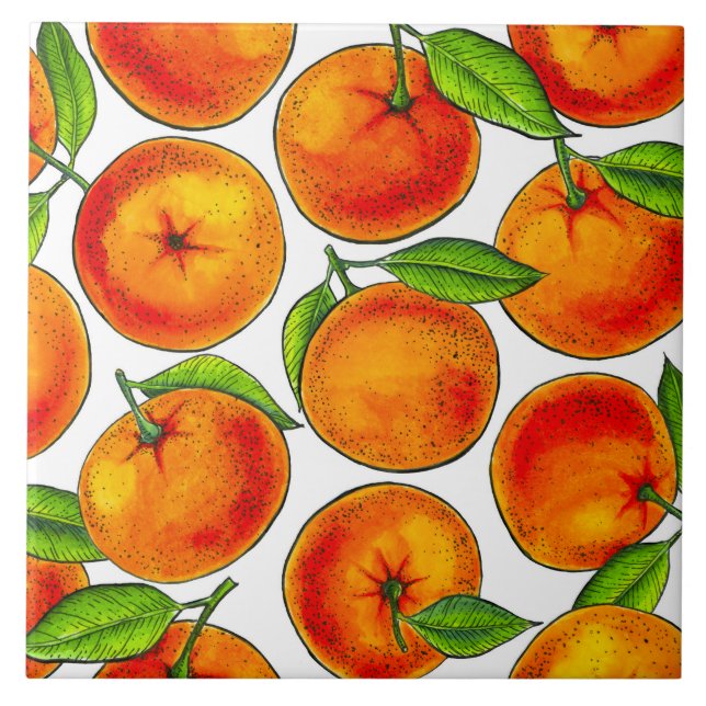 Orangar Kakelplatta (Framsidan)
