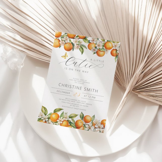 Orangar Little Cutie är på väg att visa sig vara b Inbjudningar (Skapare uppladdad)