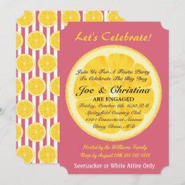 Orangar & Nantucket Red Fiesta Cocktail Party Inbjudningar