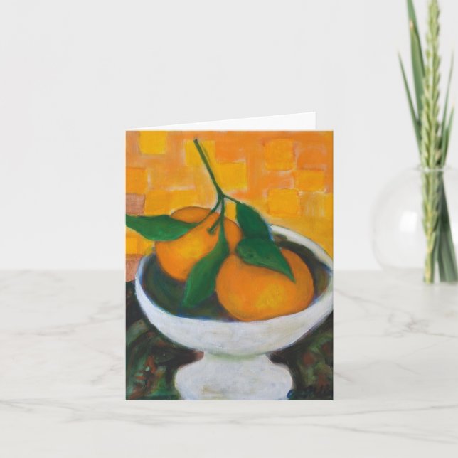 Orangar Notecard Kort (Framsida)
