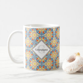 Orangar och citroner från Monogram Egeiska sommare Kaffemugg