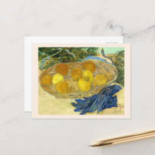 Orangar och citroner med blå handskar av Van Gogh Vykort