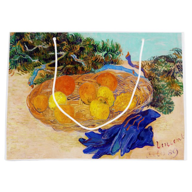 Orangar och citroner med blåhandskar, Van Gogh (Framsidan)