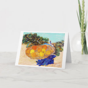 Orangar och citroner med blåhandskar, Van Gogh Kort