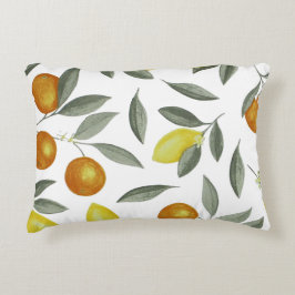 Orangar och citroner prydnadskudde