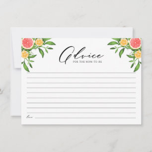 Orangar och grapefrukter för den nya mamman rådkort