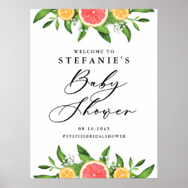 Orangar och grapefrukter, sommarbabyskor poster