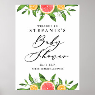 Orangar och grapefrukter, sommarbabyskor poster