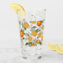 Orangar och löv motiv