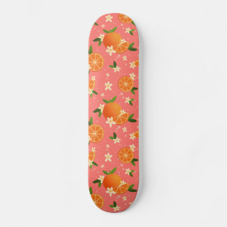 Orangar och orangens blommar - glädje mini skateboard bräda 18,5 cm