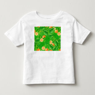 Orangar och tropiska löv t shirt