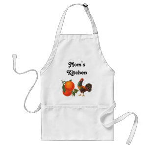 Orangar och Tupp Anpassningsbar Låda Art Apron Förkläde