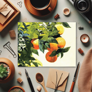 Orangar på en Gren Winslow Homer Fine Art Postcar Vykort