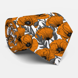 Orangar på vita slips