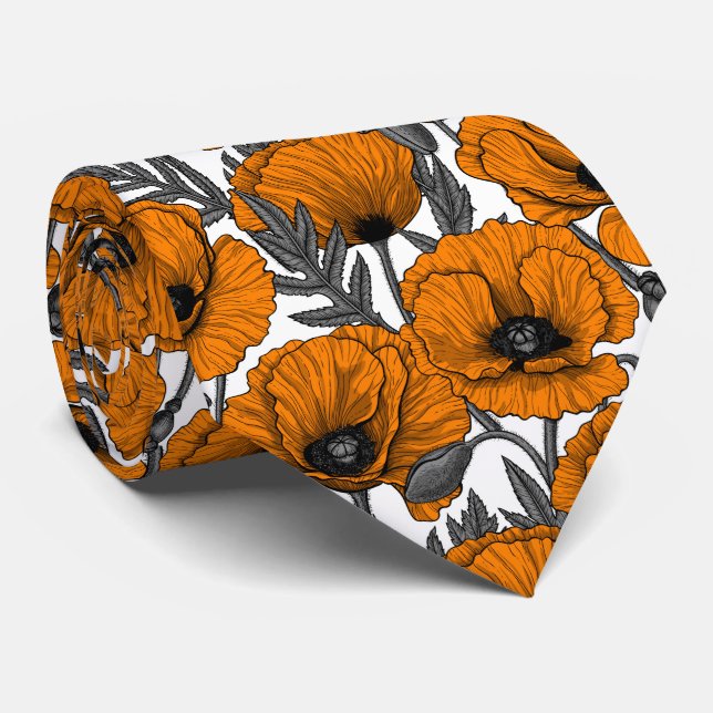 Orangar på vita slips (Rullad)