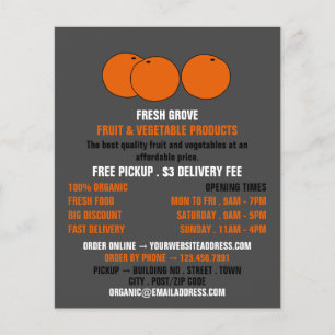 Orangar, reklam för växthusgaser flygblad