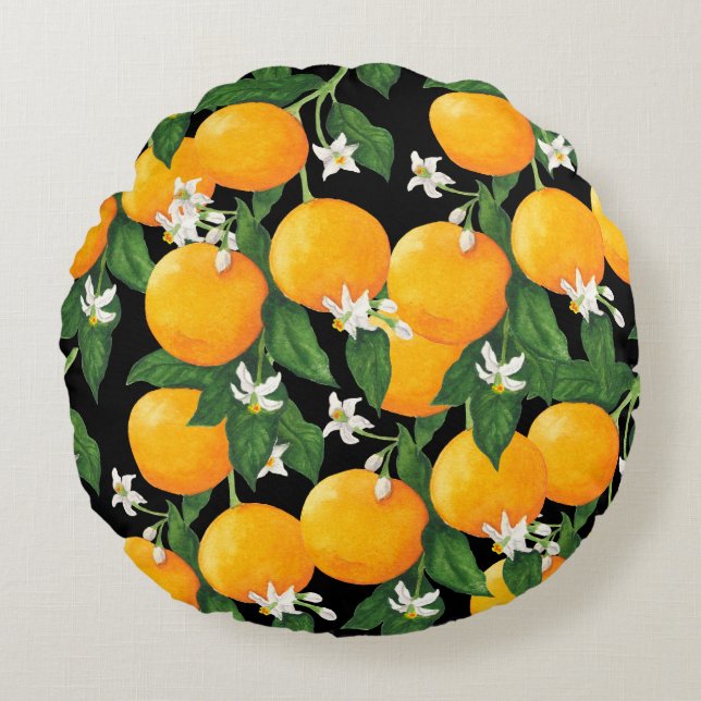 Orangar Rund Kudde (Framsidan)