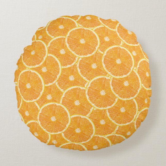 Orangar Rund Kudde (Framsidan)