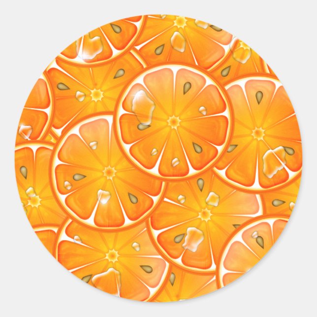 orangar runt klistermärke (Framsida)