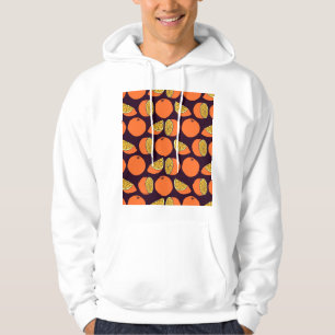 Orangar sömlös mönster, vintage struktur. hoodie
