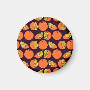 Orangar sömlös mönster, vintage struktur. magnet