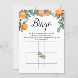 Orangar Två babyskor - Bingo-spel Inbjudningar
