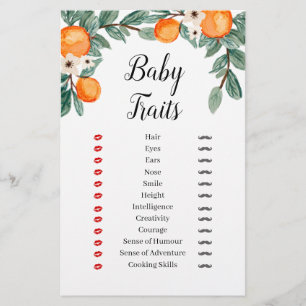 Orangar Tvillingbabyskor med Baby-brickor