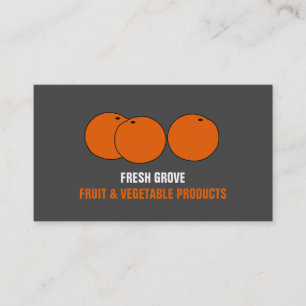 Orangar, växtodlare visitkort