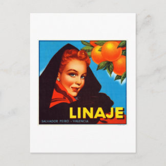 Orangarna Linaje Valencia Vykort