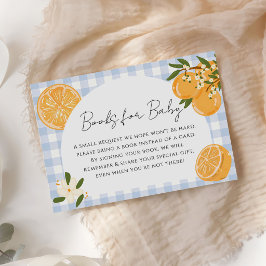 Orange1 Gingham Citrus-böcker för baby Tilläggskort