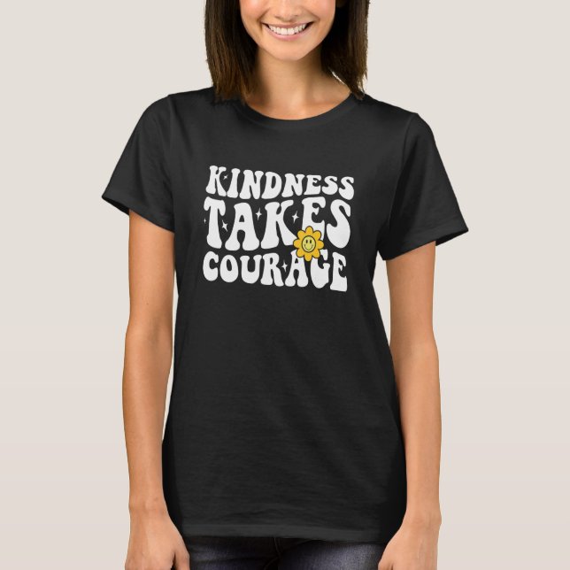 Orange 2022 Kindness Groovy Anti-bullyin T Shirt (Framsida)