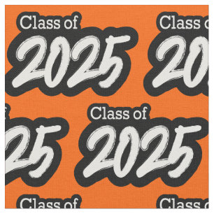 Orange 2025 års penselklass med fetstil tyg