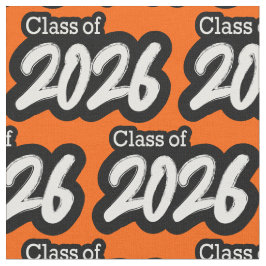 Orange 2026 års fetstilsklass tyg