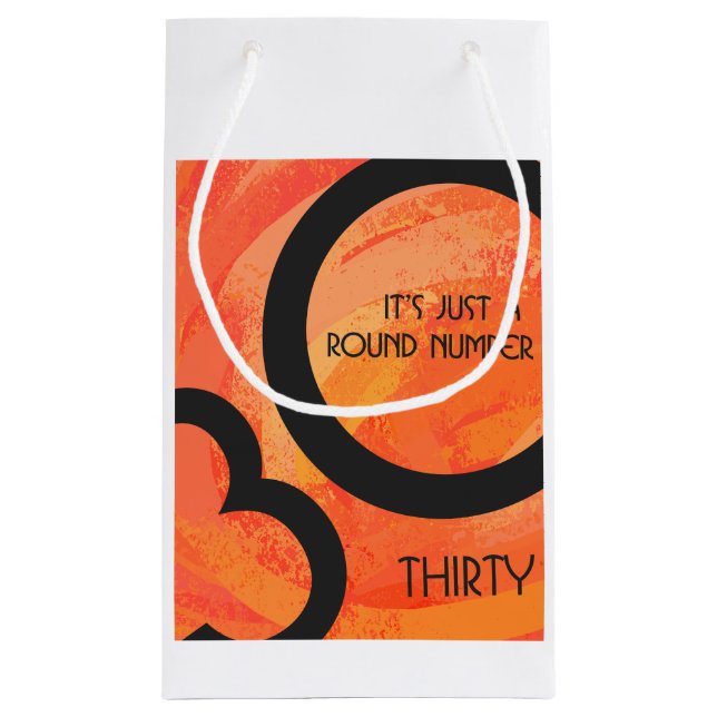 Orange 30 Födelsedag per år (Baksidan)