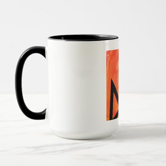 Orange 40 Födelsedag tio år Mugg (Vänster)