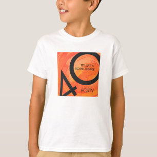 Orange 40 Födelsedag tio år Tee