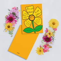 Orange 60:e födelsedag Guld Doodle Flower