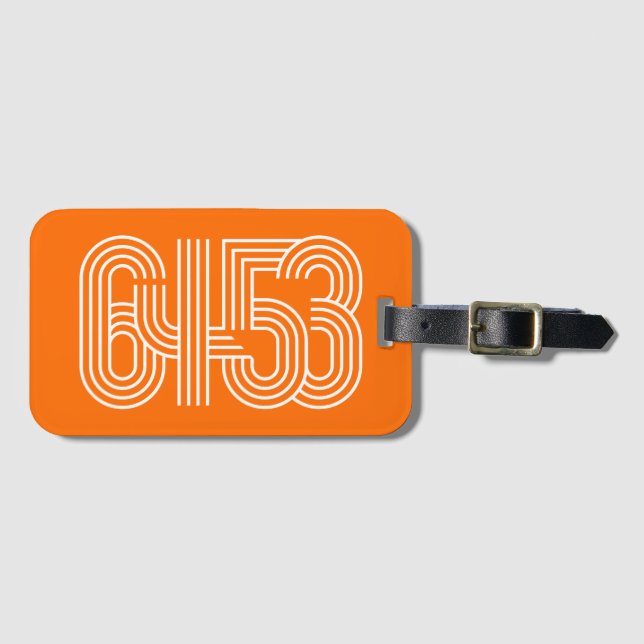 Orange 6453 Bagagetag Bagagebricka (Framsida horisontal)