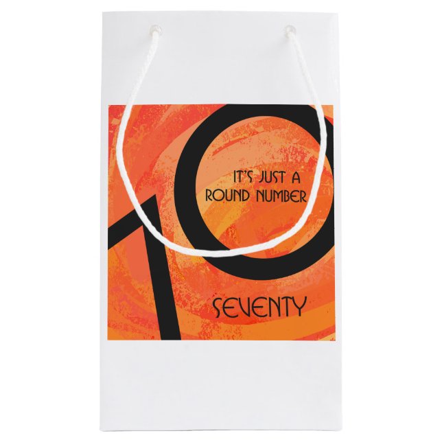 Orange 70 Födelsedag per år (Baksidan)