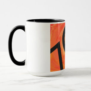 Orange 70 Födelsedag per år Mugg