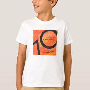 Orange 70 Födelsedag per år Tee Shirt