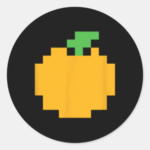 Orange 80s Video Game Halloween Easy Group Costume Runt Klistermärke