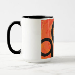 Orange 90:e födelsedag tio år mugg